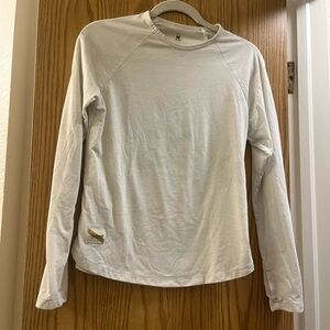 Tracksmith Women’s White Long Sleeve Running Shirt - M